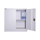 Metal Office Storage Two Doors Cupboard With Adjustable Shelf