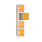 Office Lockable Metal Lockers Patio Furniture 4 Compartment Steel Locker