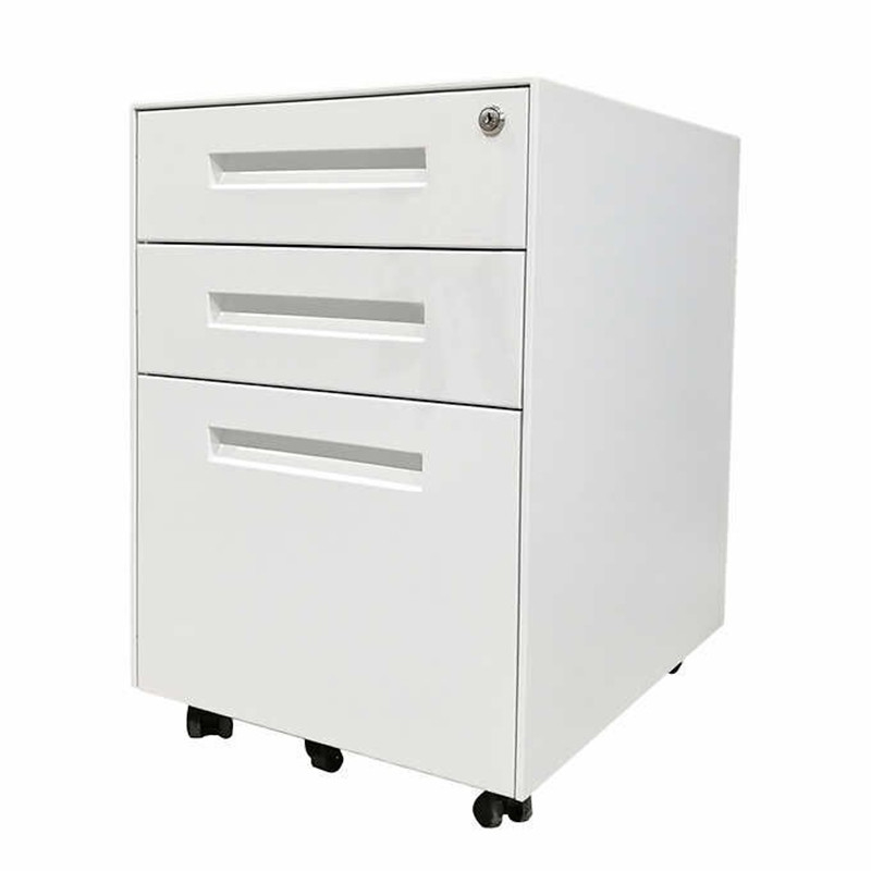 CBNT Metal Office Furniture Modern 3 Drawer Cabinet With Wheels